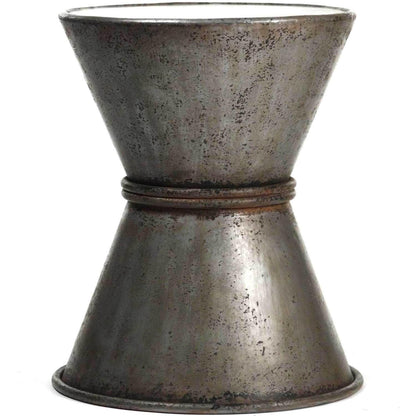 Sgabello in ferro zincato