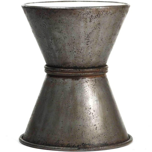 Sgabello in ferro zincato