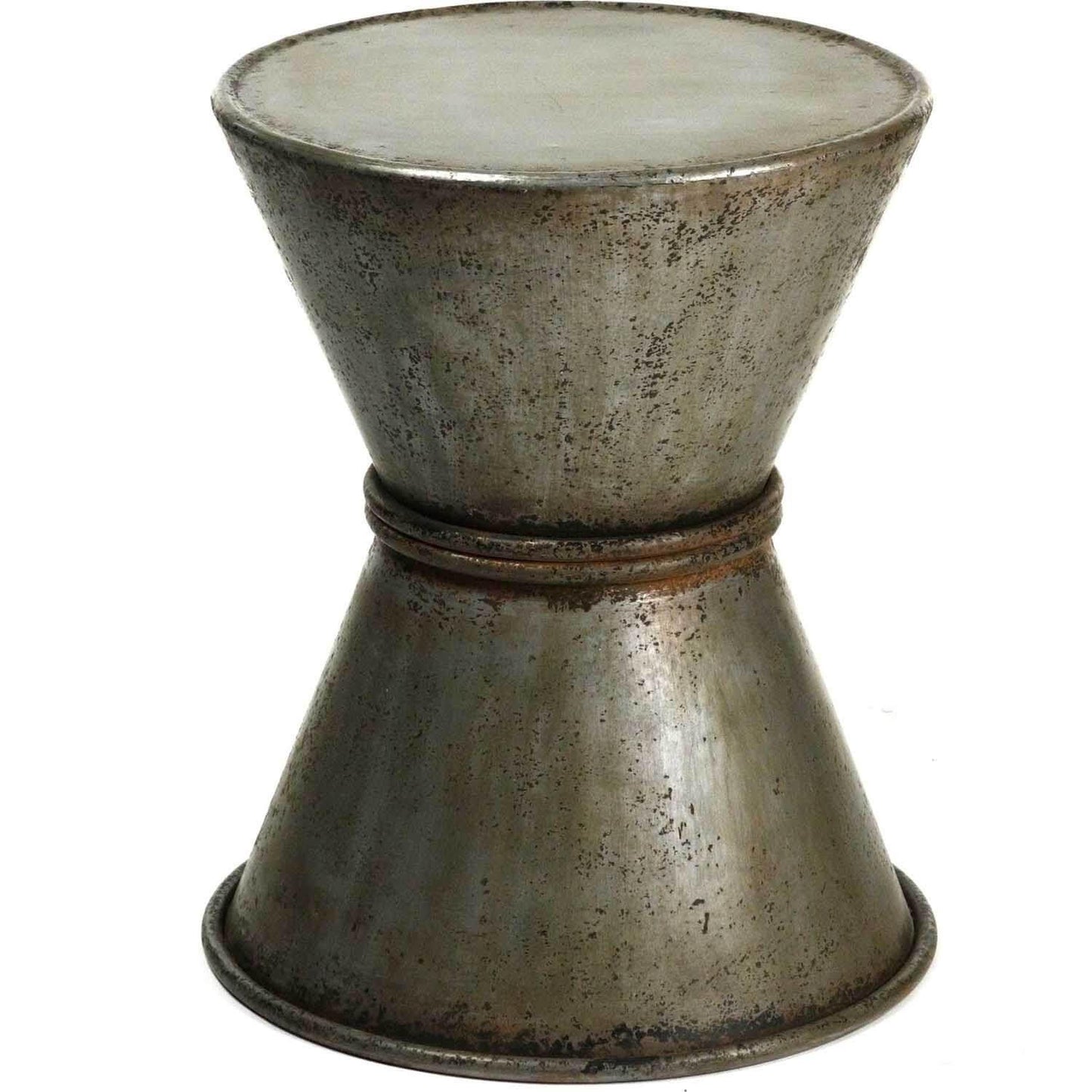 Sgabello in ferro zincato