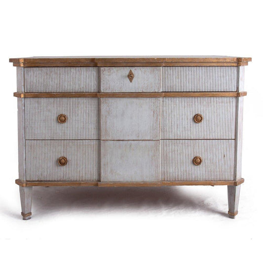 Cassapanca dorata Chateau Vannes