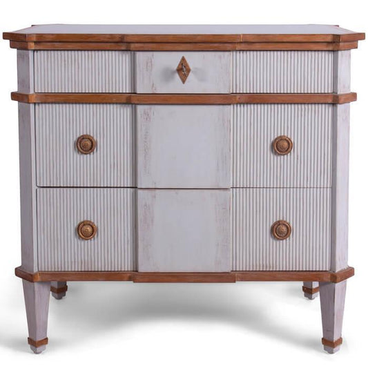 Cassettiera laterale dorata Chateau Vannes