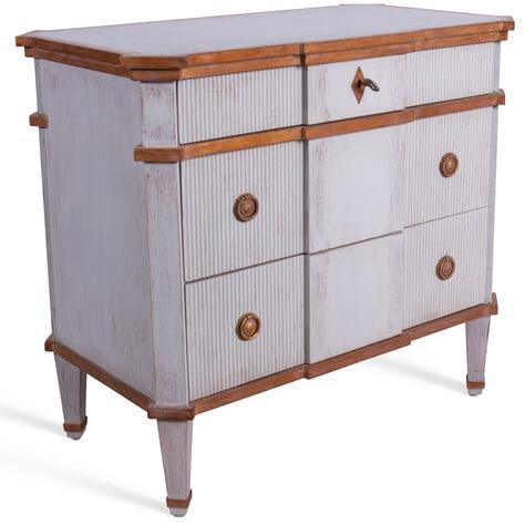 Cassettiera laterale dorata Chateau Vannes