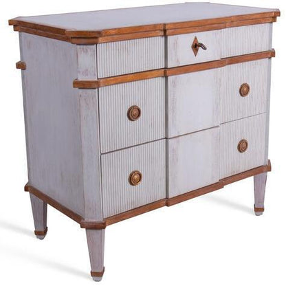 Cassettiera laterale dorata Chateau Vannes