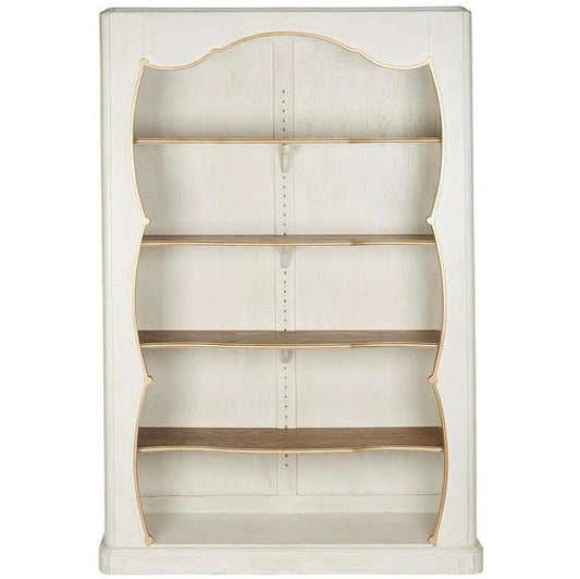 Vetrina Louvre bianca dorata