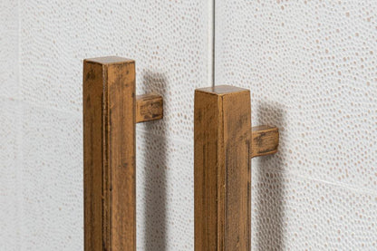 Credenza moderna in oro e bianco 