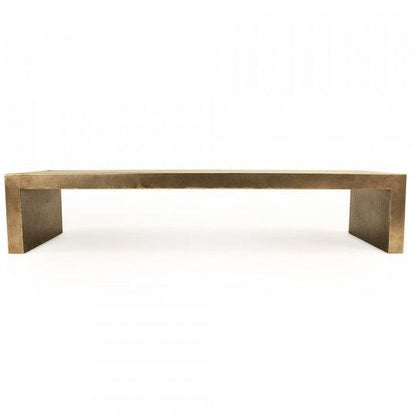 Tavolino da caffè in ferro dorato glamour