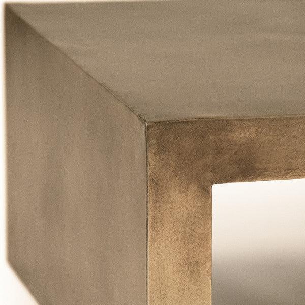 Tavolino da caffè in ferro dorato glamour