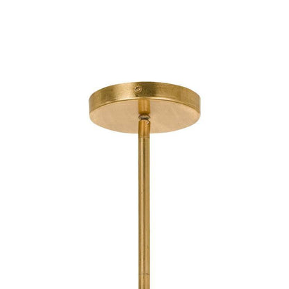 Lampadario a pioggia in cristallo rotondo dorato