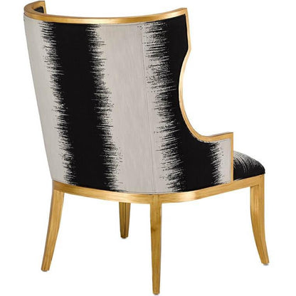 Sedia Kona con finiture dorate