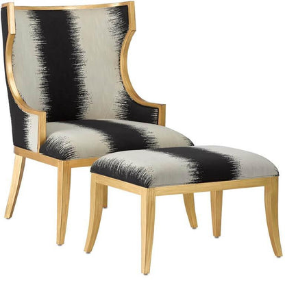 Sedia Kona con finiture dorate