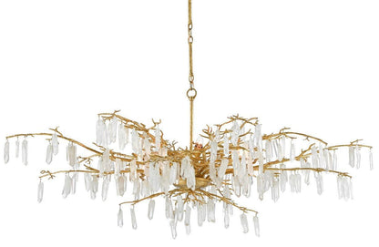 Lampadario Rainforest Burst in cristallo dorato