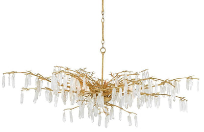 Lampadario Rainforest Burst in cristallo dorato