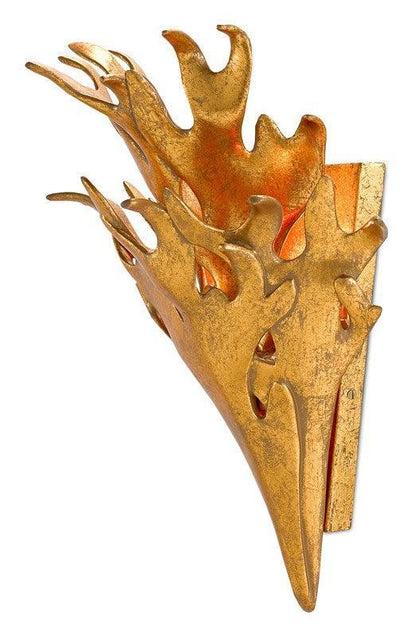 Applique a fiamma dorata