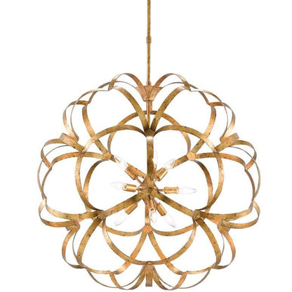 Lampadario contemporaneo Golden Flora