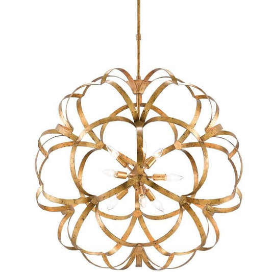 Lampadario contemporaneo Golden Flora