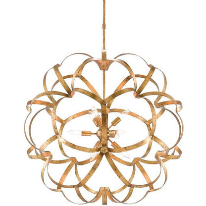 Lampadario contemporaneo Golden Flora