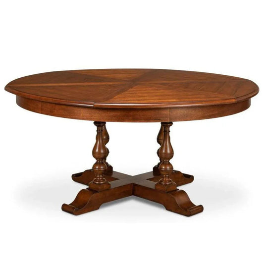 Tavolo da pranzo Jupe in noce dorato