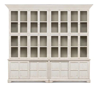 Grande mobiletto in vetro Shabby Chic