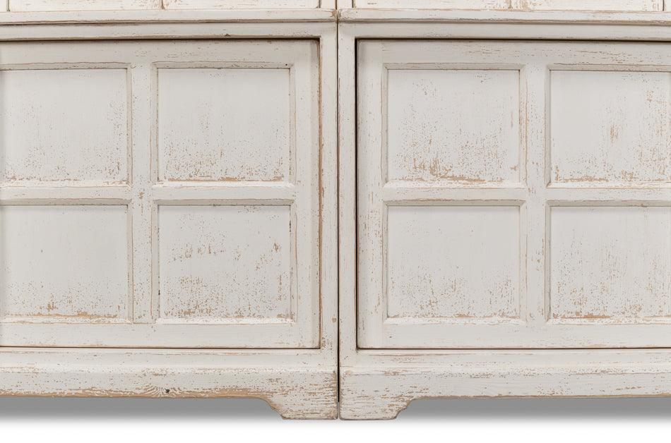 Grande mobiletto in vetro Shabby Chic