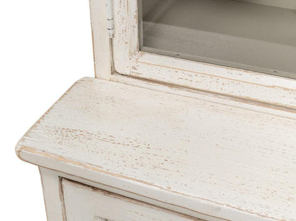 Grande mobiletto in vetro Shabby Chic