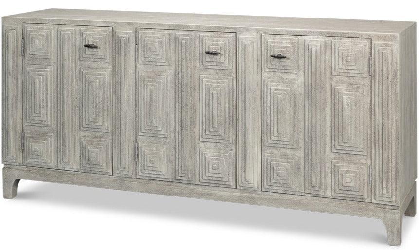 Credenza con porta architettonica grigia