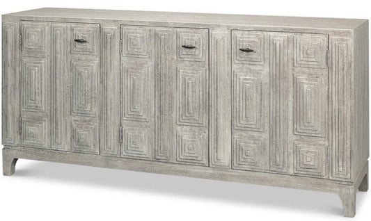 Credenza con porta architettonica grigia