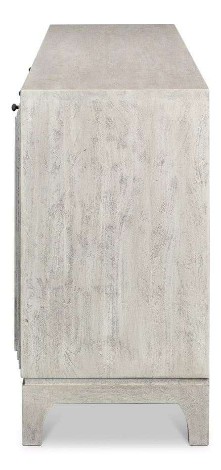 Credenza con porta architettonica grigia