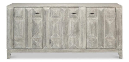 Credenza con porta architettonica grigia