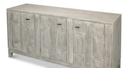 Credenza con porta architettonica grigia