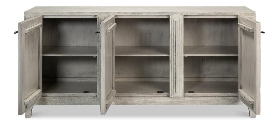 Credenza con porta architettonica grigia