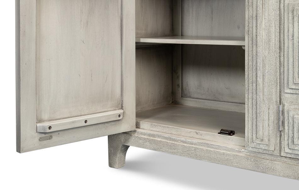Credenza con porta architettonica grigia