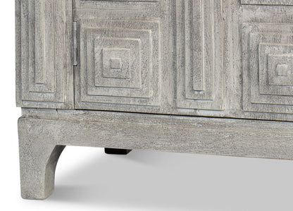Credenza con porta architettonica grigia