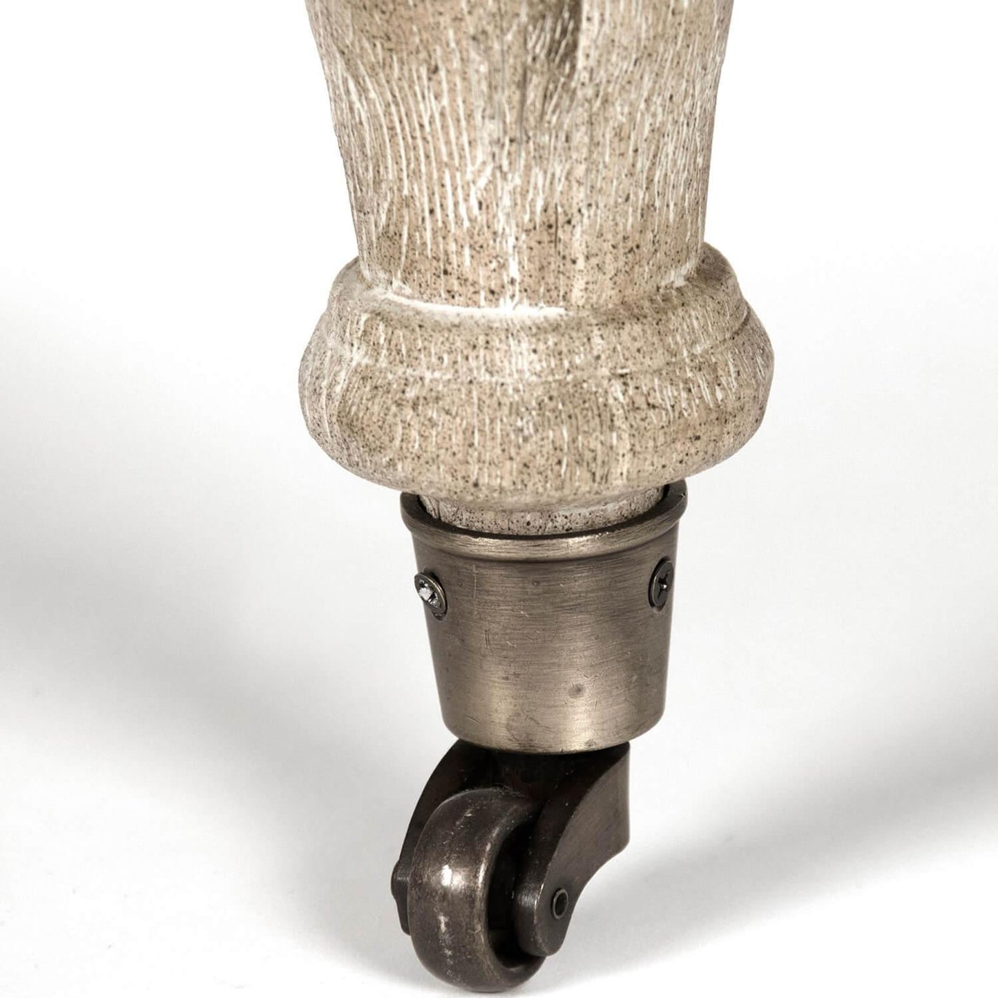 Poltrona da toeletta in lino grigio