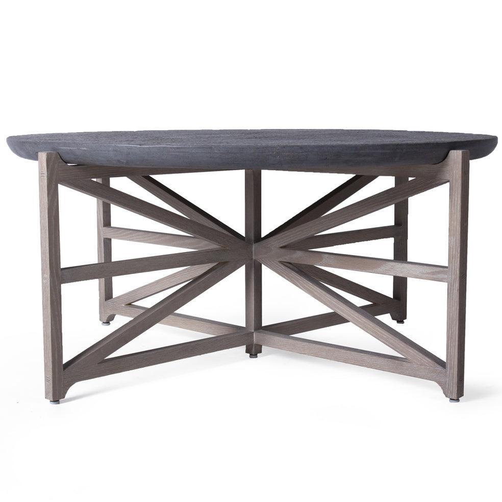 Tavolino da caffè moderno di lusso in marmo grigio