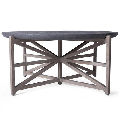 Tavolino da caffè moderno di lusso in marmo grigio