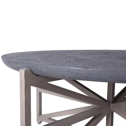 Tavolino da caffè moderno di lusso in marmo grigio