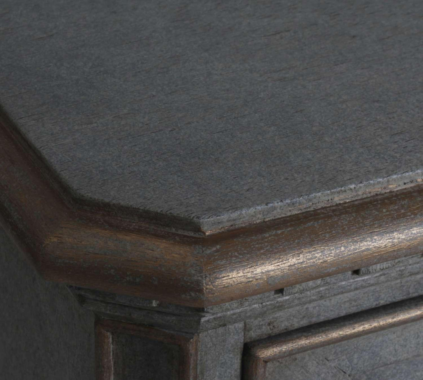 Comodino francese a 3 cassetti Maurice grigio