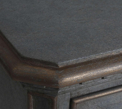 Comodino francese a 3 cassetti Maurice grigio