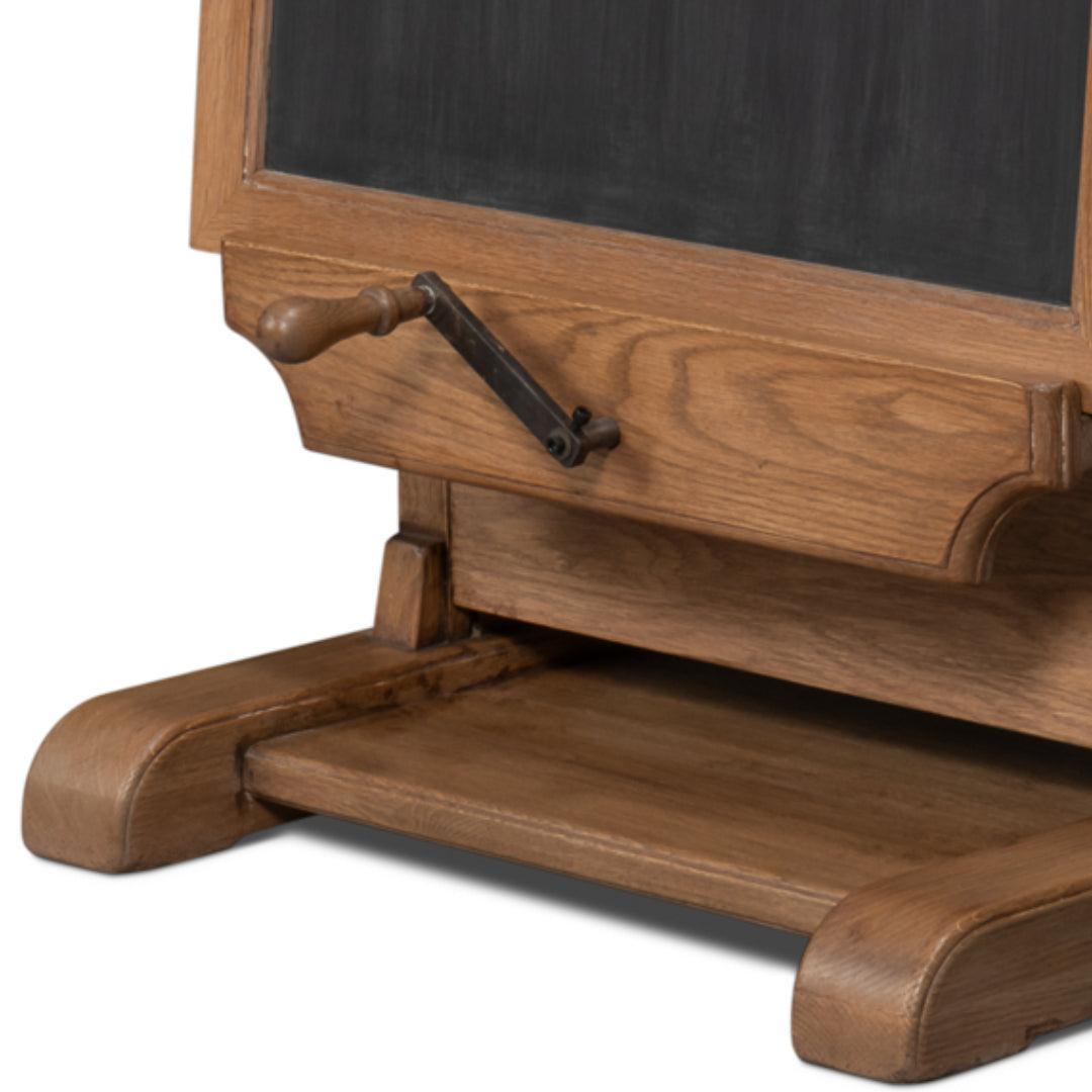 Cavalletto per lavagna regolabile in stile antico