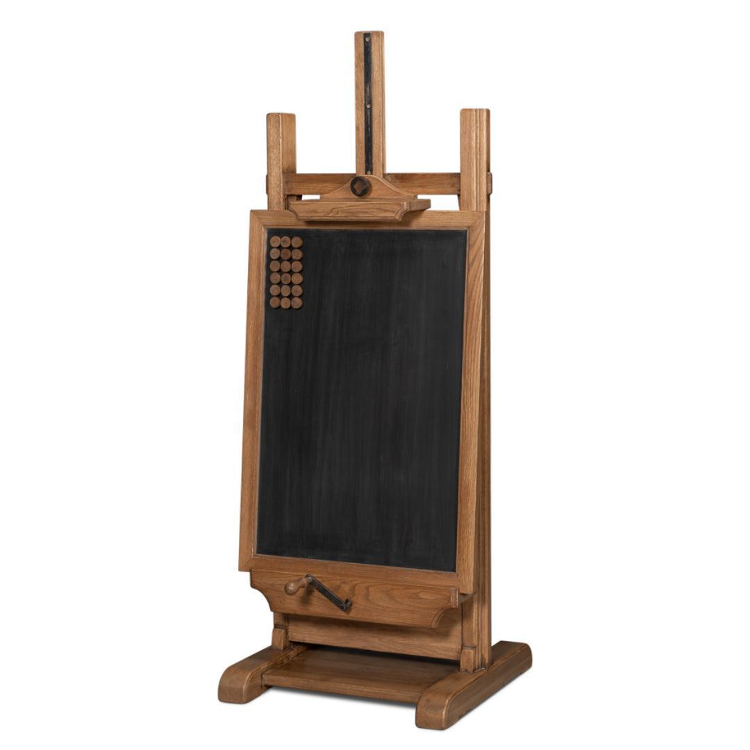 Cavalletto per lavagna regolabile in stile antico