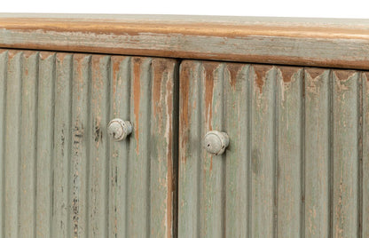 Halle Ribbed Sage Demilune Buffet