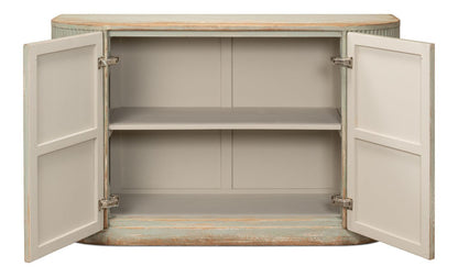 Halle Ribbed Sage Demilune Buffet