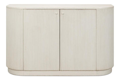Buffet Halle Ribbed White Demilune