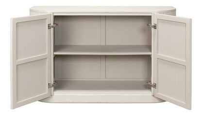 Buffet Halle Ribbed White Demilune