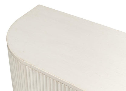 Buffet Halle Ribbed White Demilune
