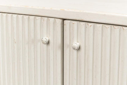 Buffet Halle Ribbed White Demilune