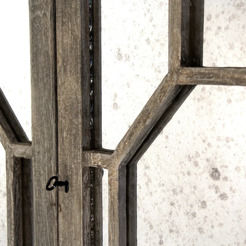 Mobiletto a nido d'ape con specchio