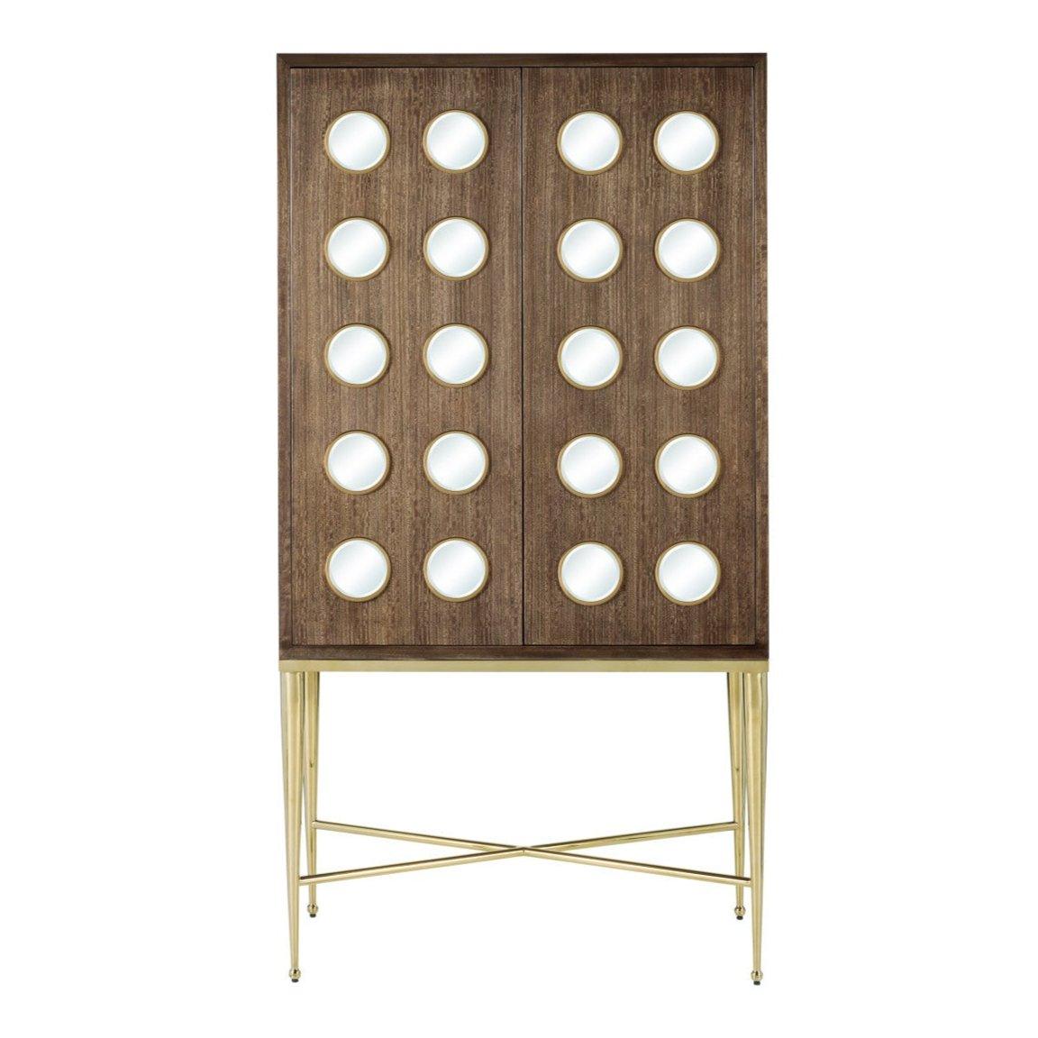 Mobiletto a 2 ante marrone fulvo