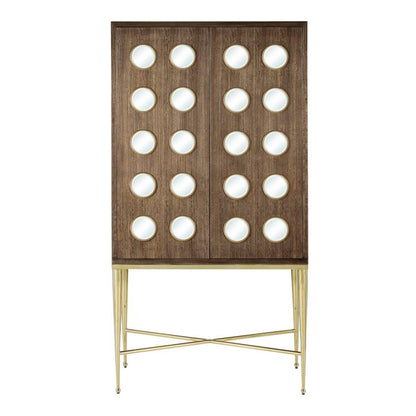 Mobiletto a 2 ante marrone fulvo