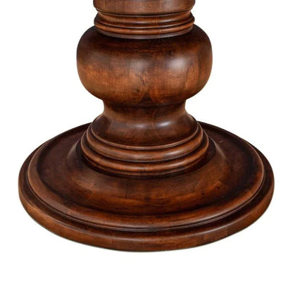 Tavolo da pranzo con piedistallo marrone Chamonix